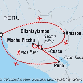 tourhub | Intrepid Travel | Real Peru | Tour Map