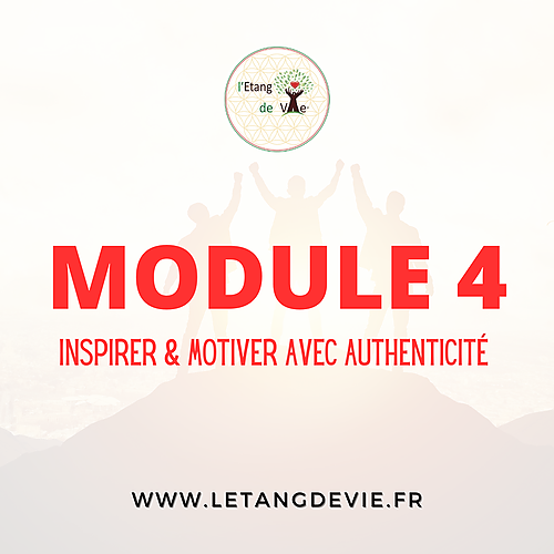 Représentation de la formation : Module 4 : Inspirer et motiver avec authenticité