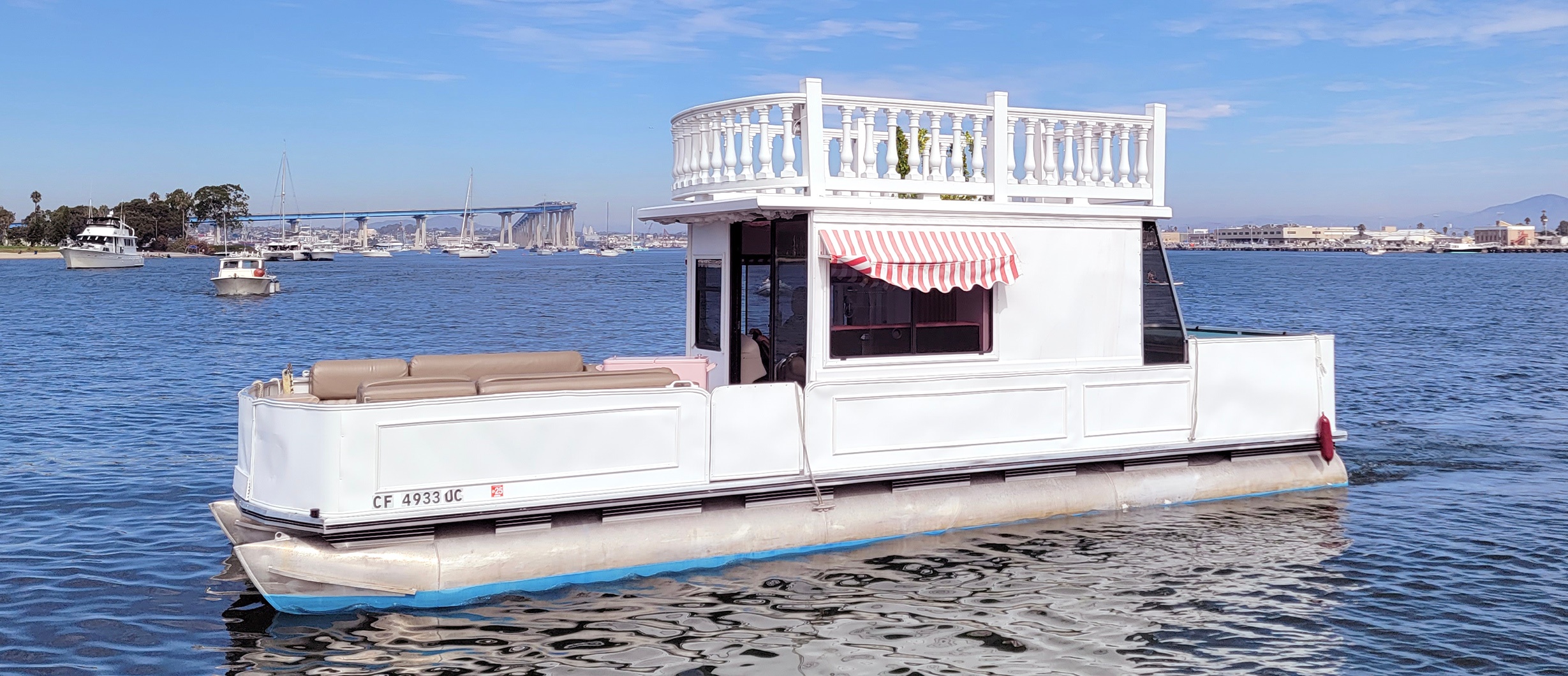 Insta-Worthy Wonderboat Rental with Inflatable Slide, Jungle-Themed Deck & More (BYOB) image 19
