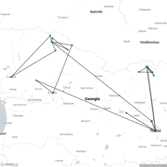 tourhub | Today Voyages | Georgia Trekking | Tour Map