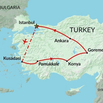 tourhub | Encounters Travel | Discover Turkey | Tour Map