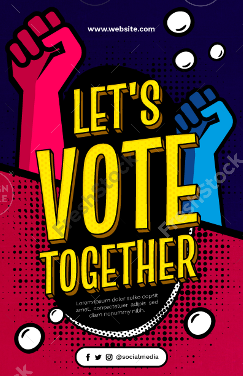 Let S Vote Together Freshstock