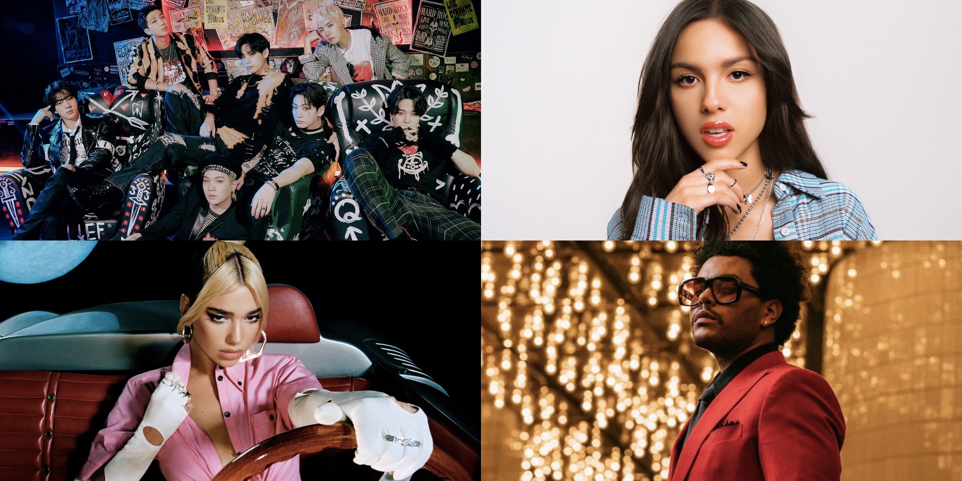 BTS, Dua Lipa, Olivia Rodrigo, The Weeknd, and more top Billboard's 2021 year-end music charts