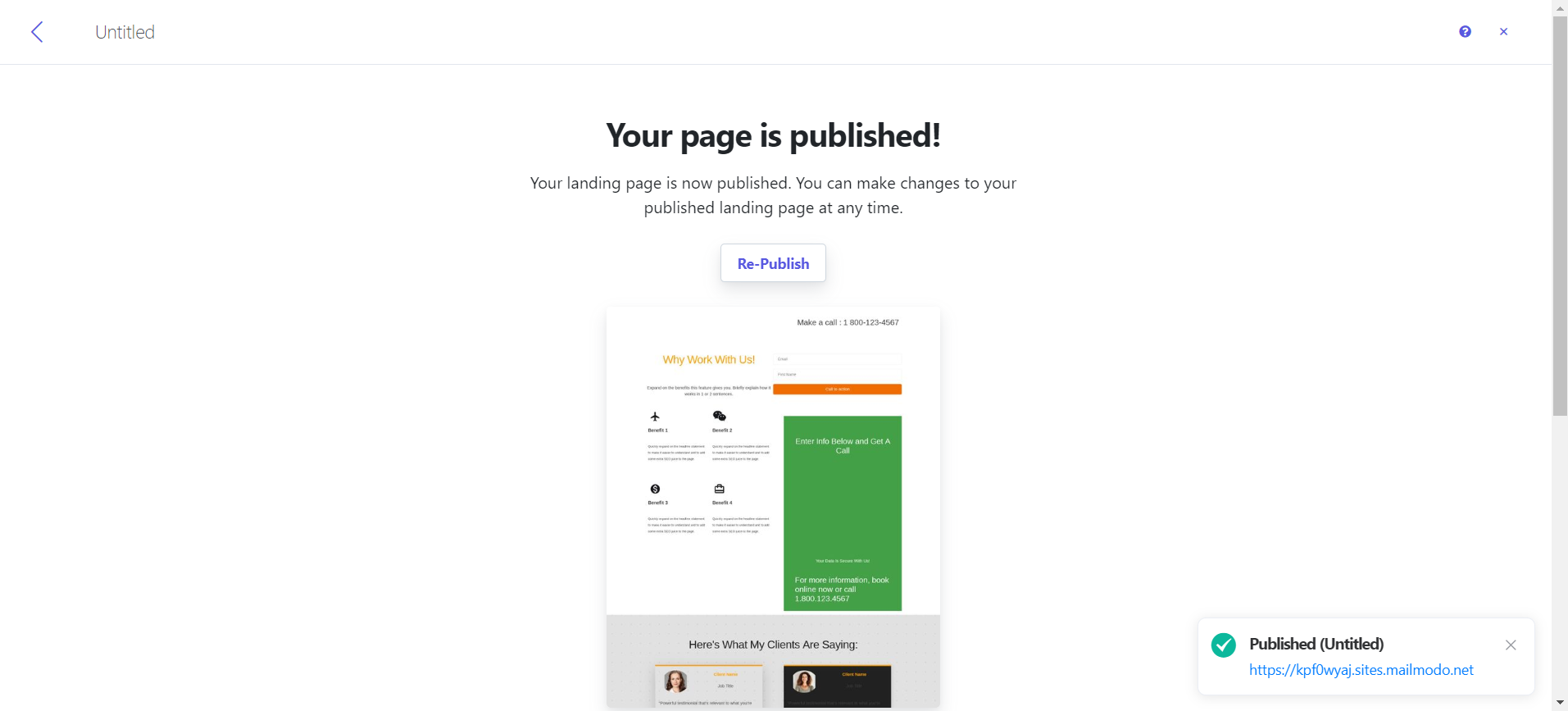 Launching Your Landing Page