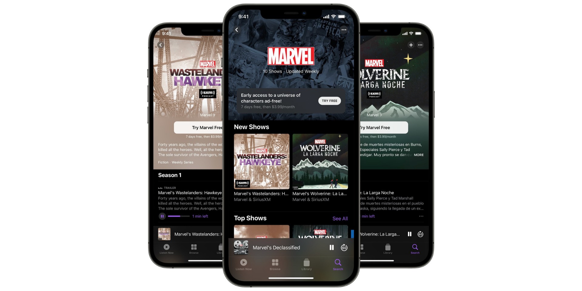 SiriusXM and Marvel launch new exclusive Marvel channel on Apple Podcasts