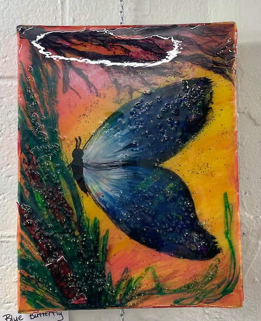 Blue Butterfly Resin Art Workshop