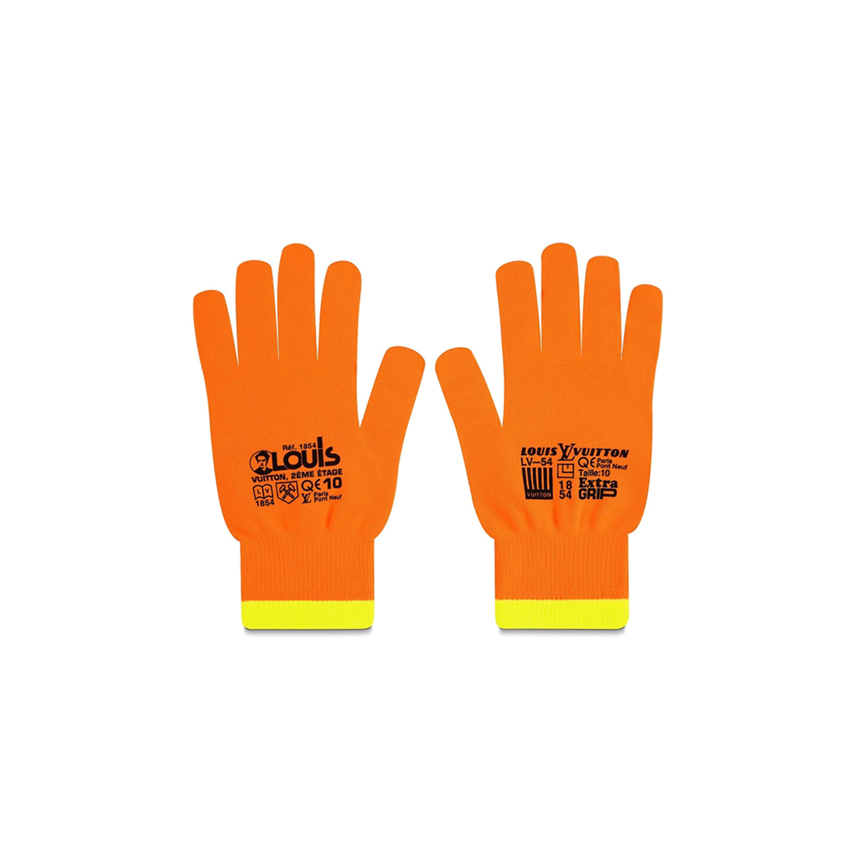 LOUIS VUITTON Gon RGB Orange Yellow Polyester Work Gloves MP2371