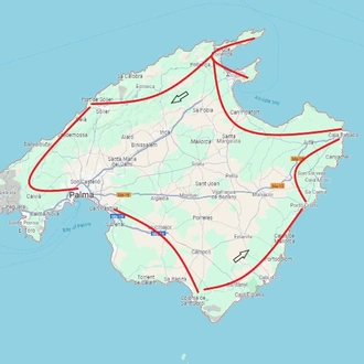 tourhub | Ibero Cycle Tours | Mallorca: Cycling Paradise | Tour Map