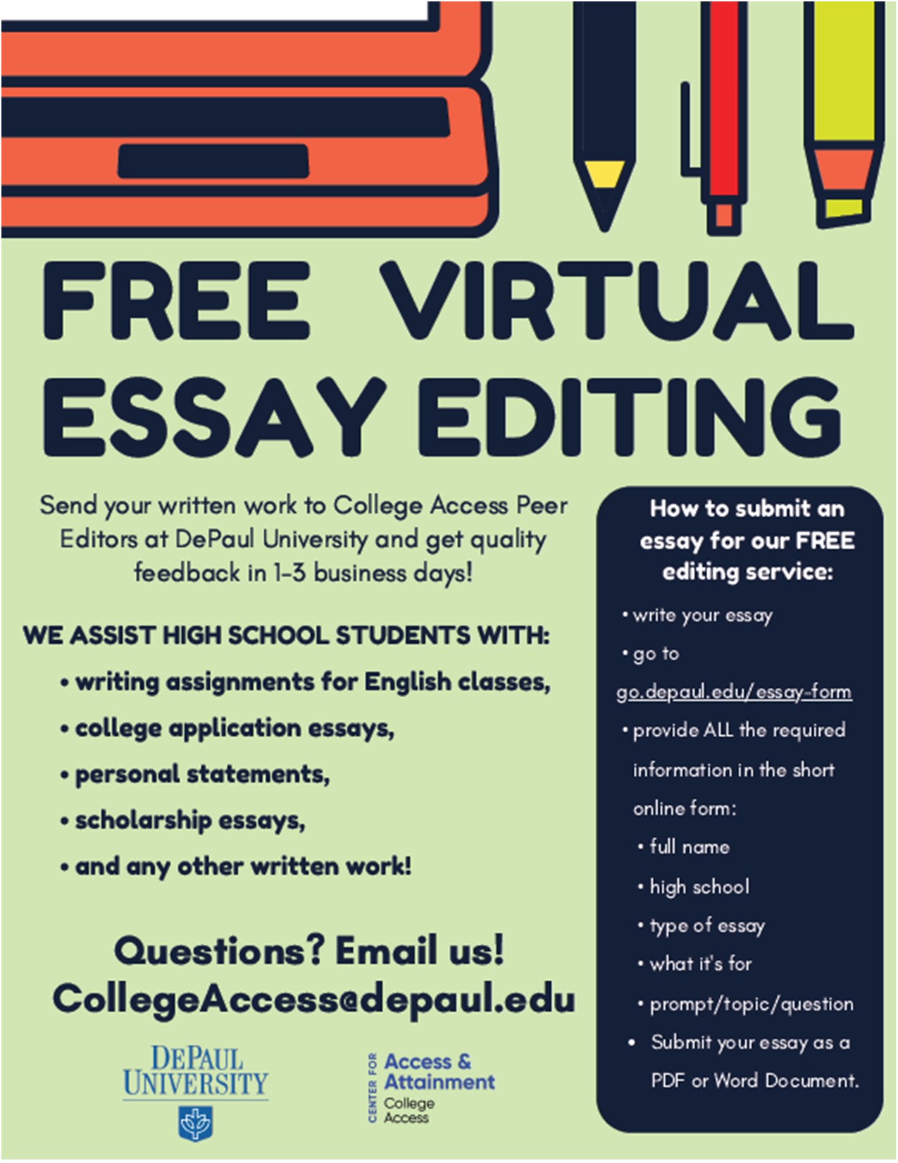 online college essay editing