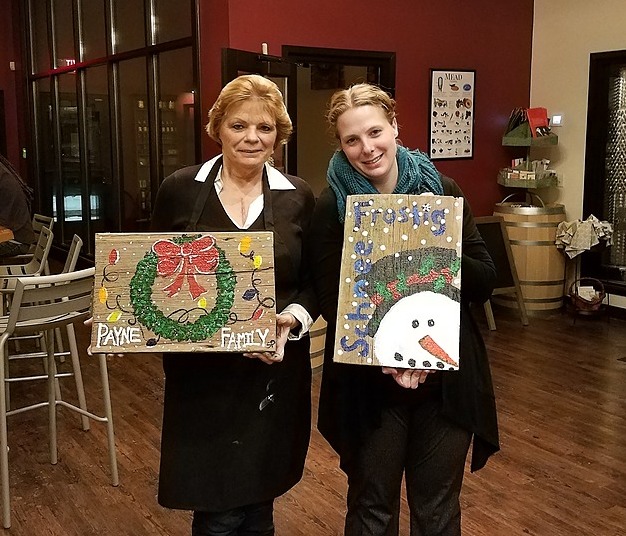 Christmas Barnwood Painting Party