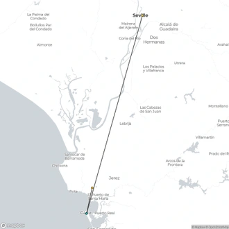 tourhub | CroisiEurope Cruises | Andalusian New Year (port-to-port cruise) | Tour Map