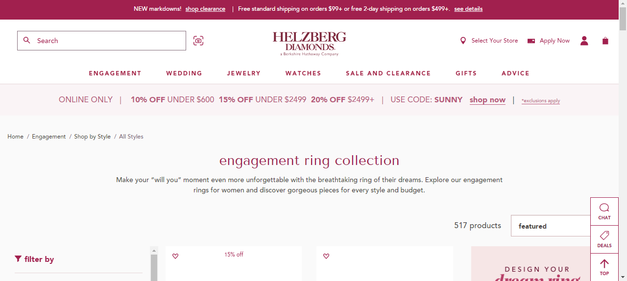 helzberg diamonds engagement rings review