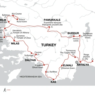 tourhub | Explore! | Winter in Turkey | Tour Map