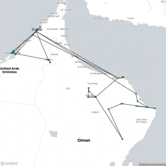 tourhub | Today Voyages | Between Ocean And Desert | Tour Map