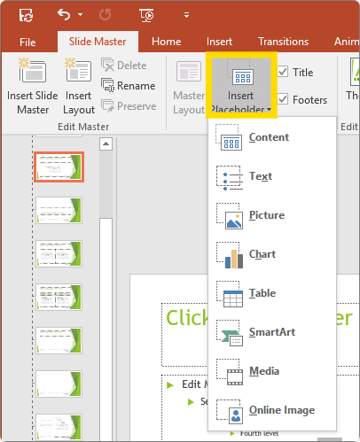 Powerpoint placeholder