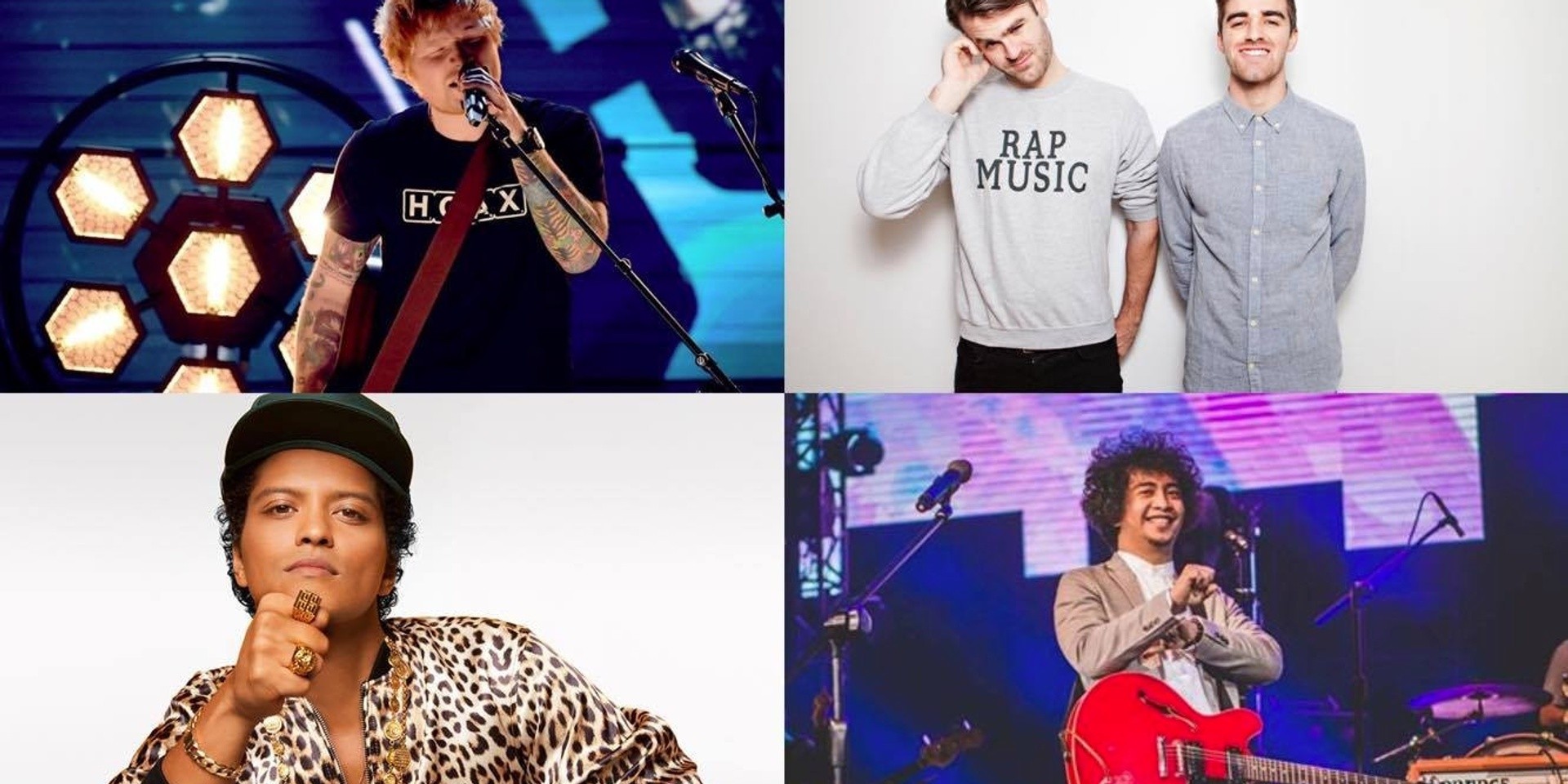 Ed Sheeran, Sud, The Chainsmokers, and Bruno Mars top the BillboardPH charts