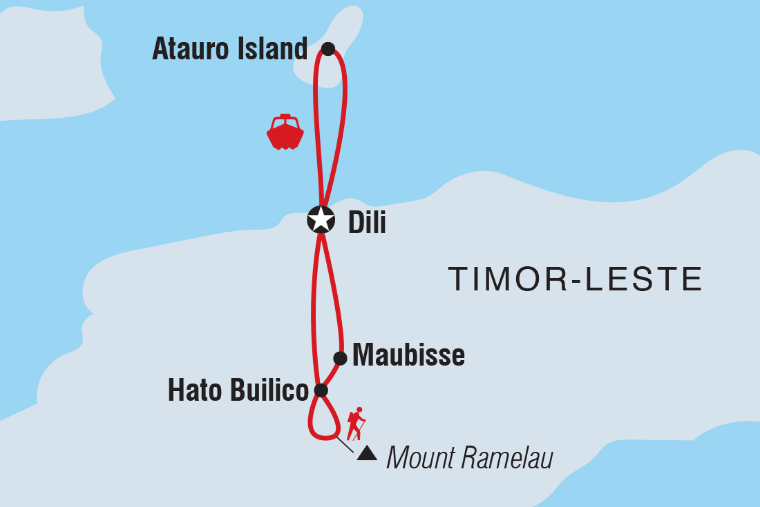 tourhub | Intrepid Travel | Timor-Leste Expedition | Tour Map