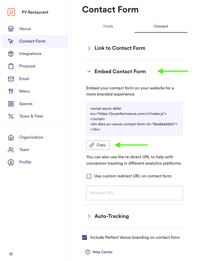 How to Add the Embedded Contact Form to Your Website