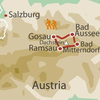 tourhub | UTracks | Dachstein Circuit | Tour Map