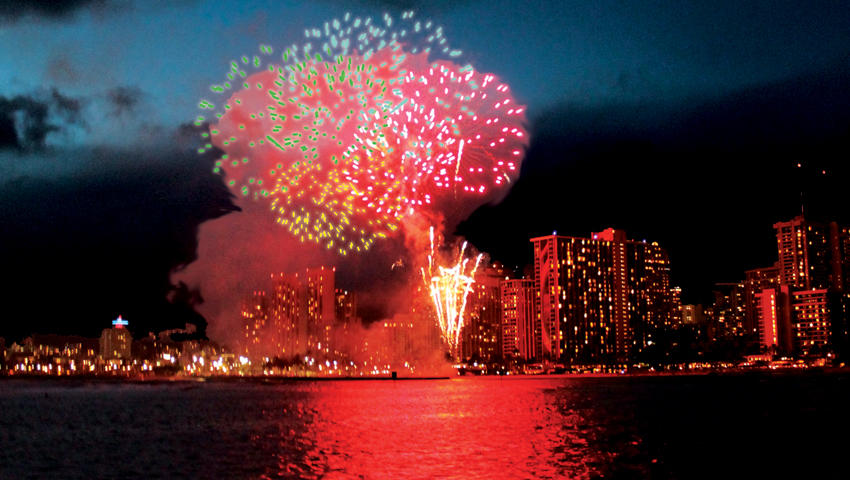 Waikiki Fireworks Cruise