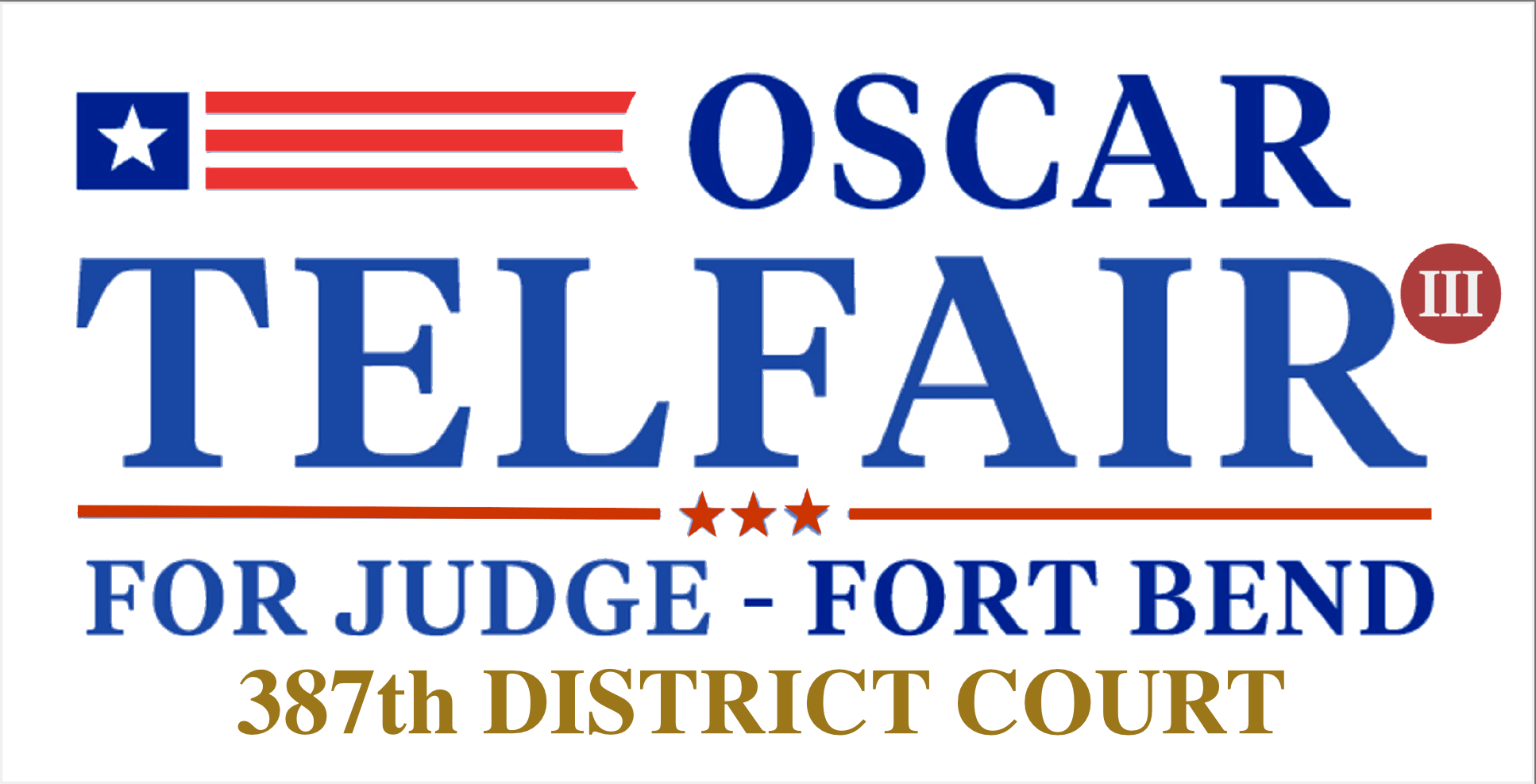 Oscar Telfair 4 Judge Campaign logo