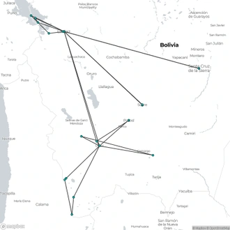 tourhub | Today Voyages | Grand Tour Bolivia | Tour Map