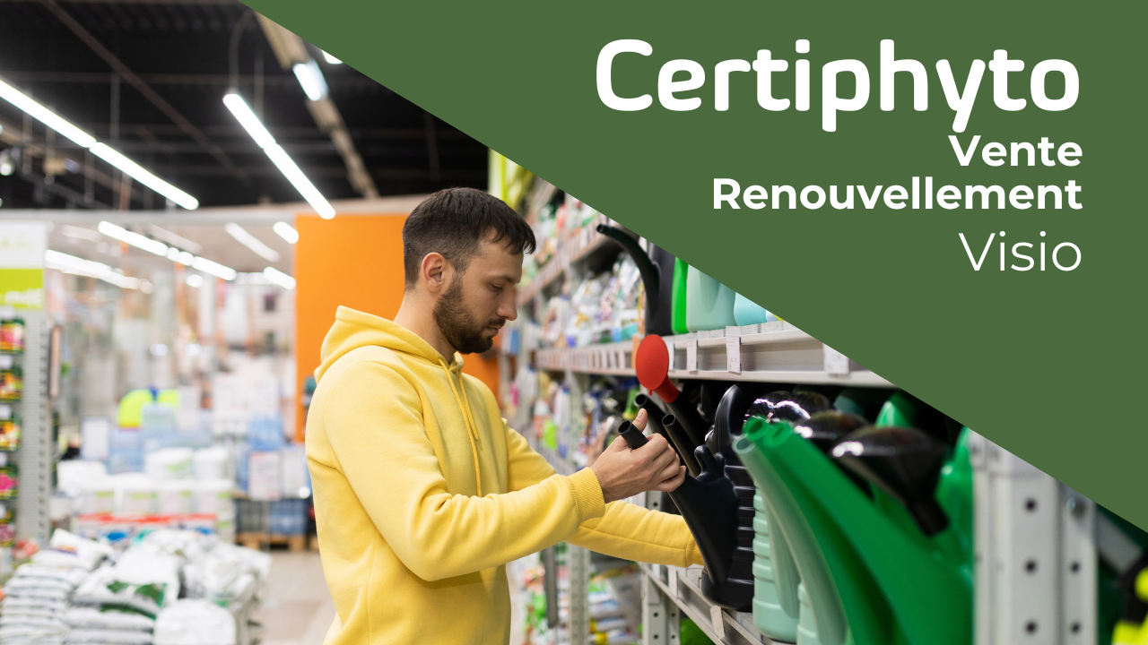 Représentation de la formation : Certiphyto Renouvellement Vente - Visio