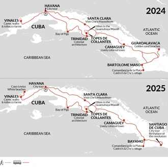 tourhub | Explore! | Cuba Libre! | Tour Map