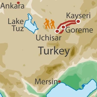 tourhub | UTracks | Cappadocia Guided Walk | Tour Map
