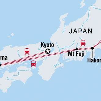 tourhub | Intrepid Travel | Japan Family Holiday | Tour Map