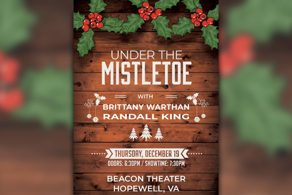 BT - Under the Mistletoe with Brittany Warthan & Randall King - December 19, 2024, doors 6:30pm