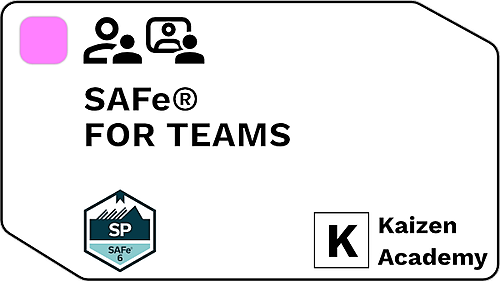 Représentation de la formation : Formation SAFe®  for teams