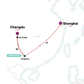 tourhub | G Adventures | China Uncovered | Tour Map