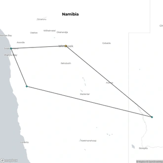 tourhub | ATC Namibia | Deserts of Namibia, Private Tour (On Request) | Tour Map