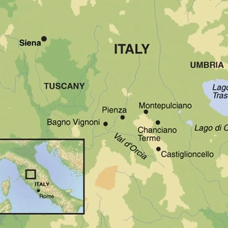 tourhub | Exodus Adventure Travels | A Taste of Tuscany Self-Guided Walking | Tour Map