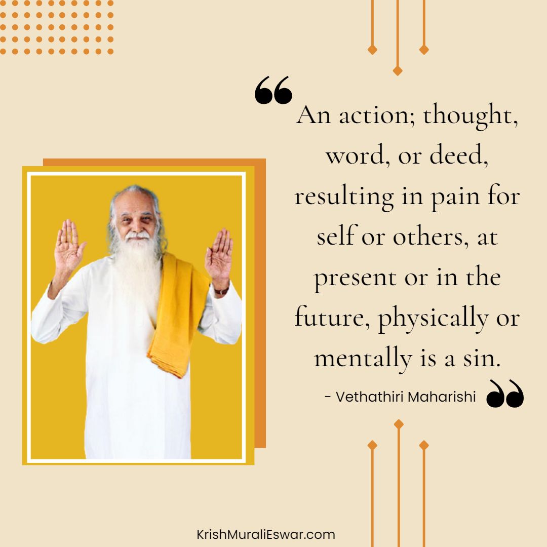 Karma Meaning by Vethathiri Maharishi