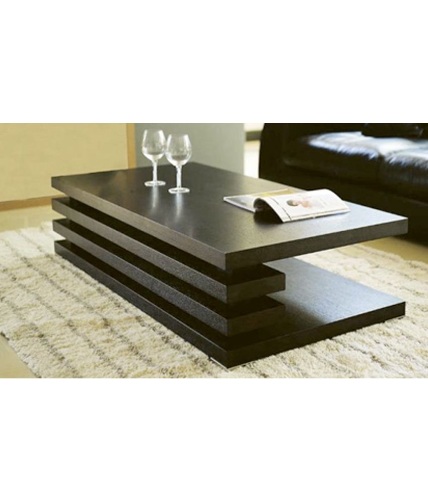 Dark brown shop center table