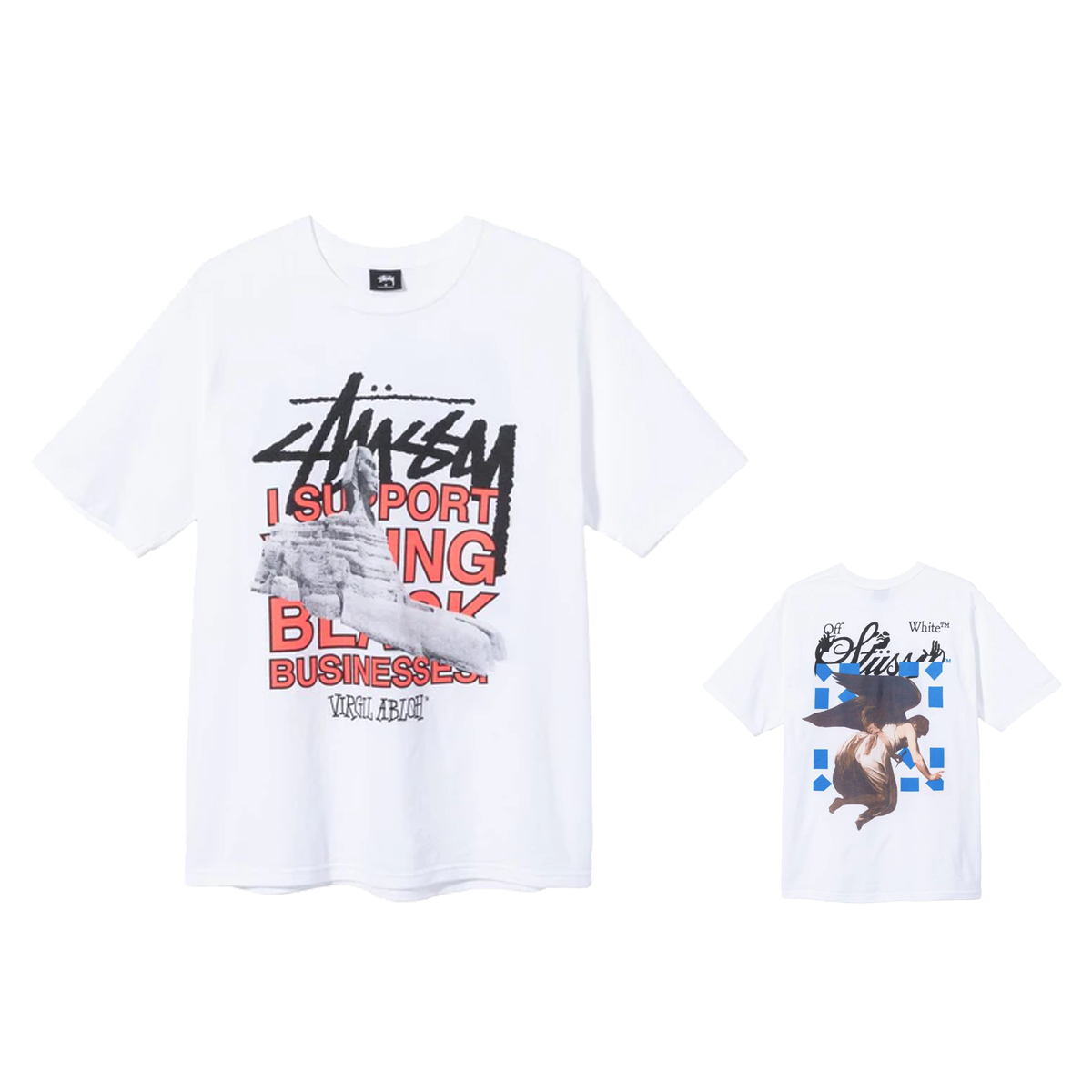 Stussy x Virgil Abloh World Tour Collection T-Shirt White (FW20) | FW20