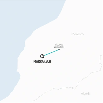 tourhub | Bamba Travel | Marrakech Mini Stay 4D/3N | Tour Map