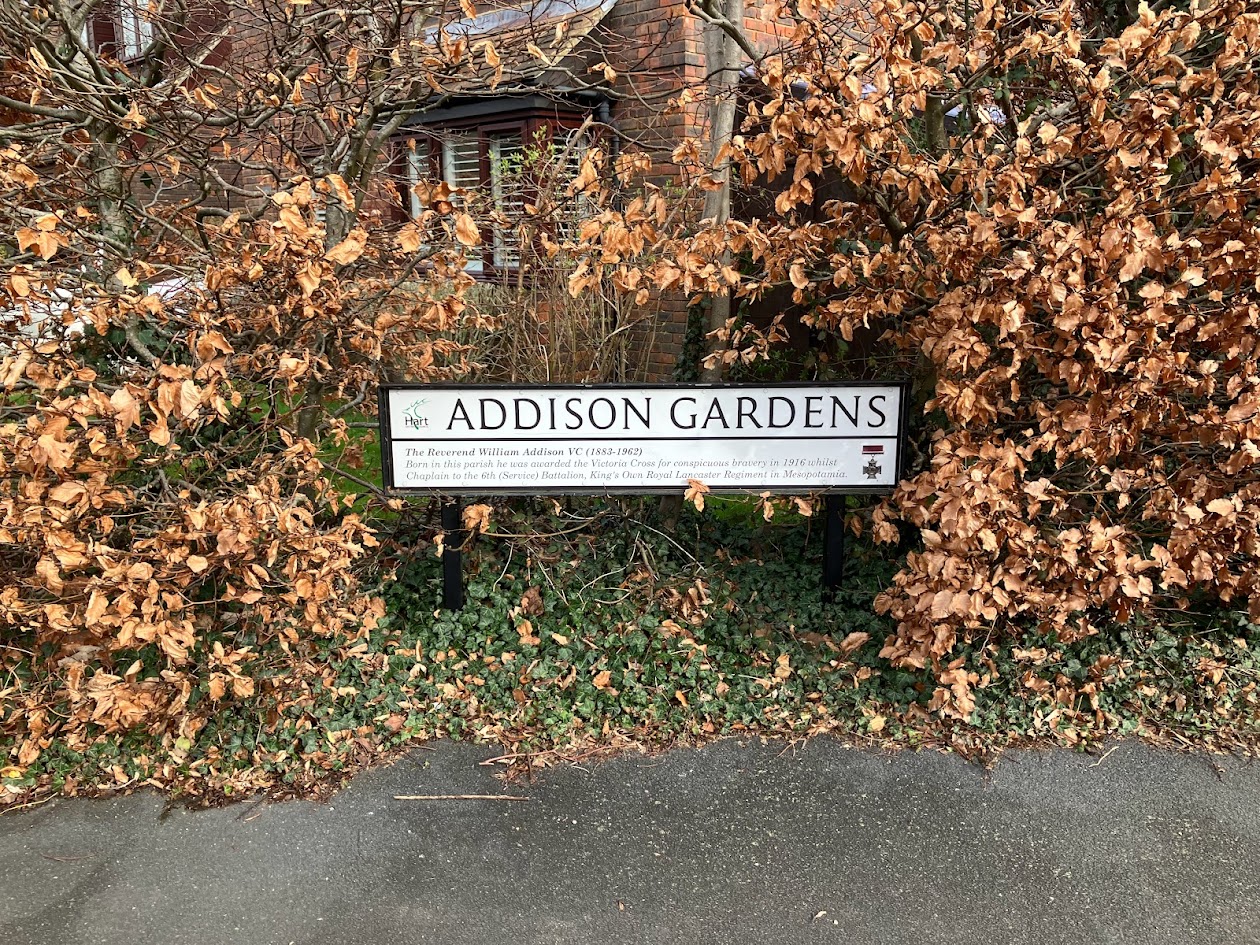David Caldwell, Addison Gardens, Odiham, Street Sign