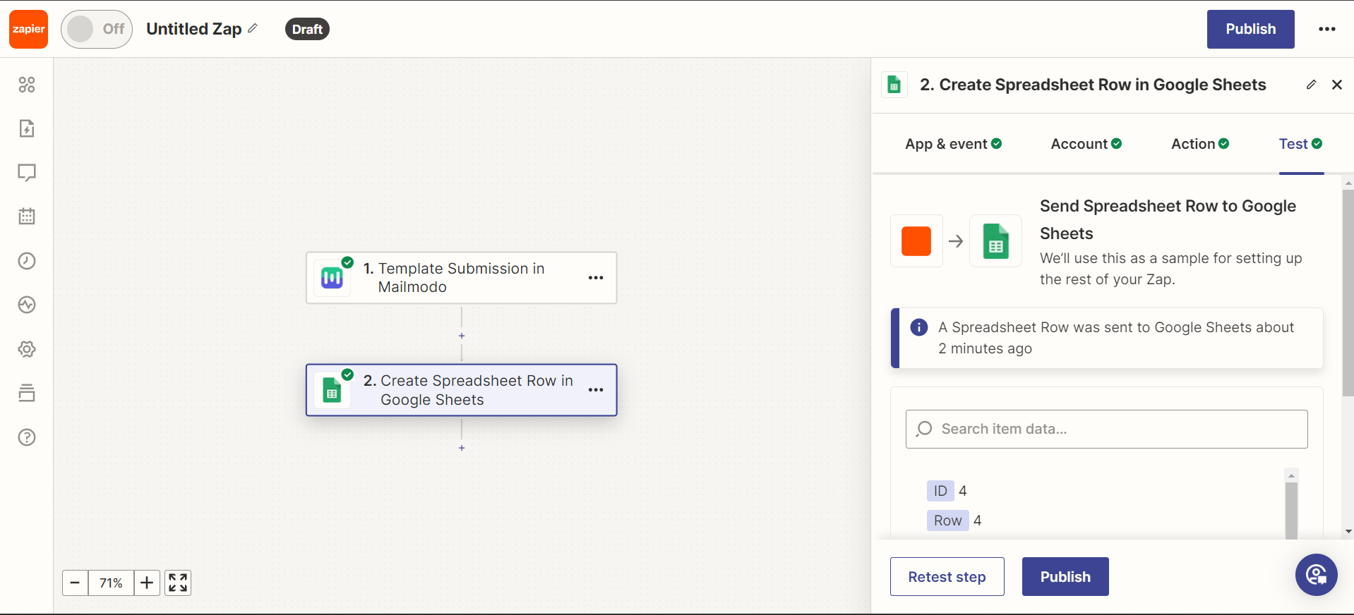Exporting Template Submissions to your software stack via Zapier