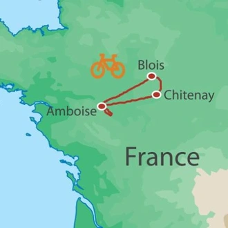 tourhub | UTracks | Classic Loire Valley by Bike | Tour Map
