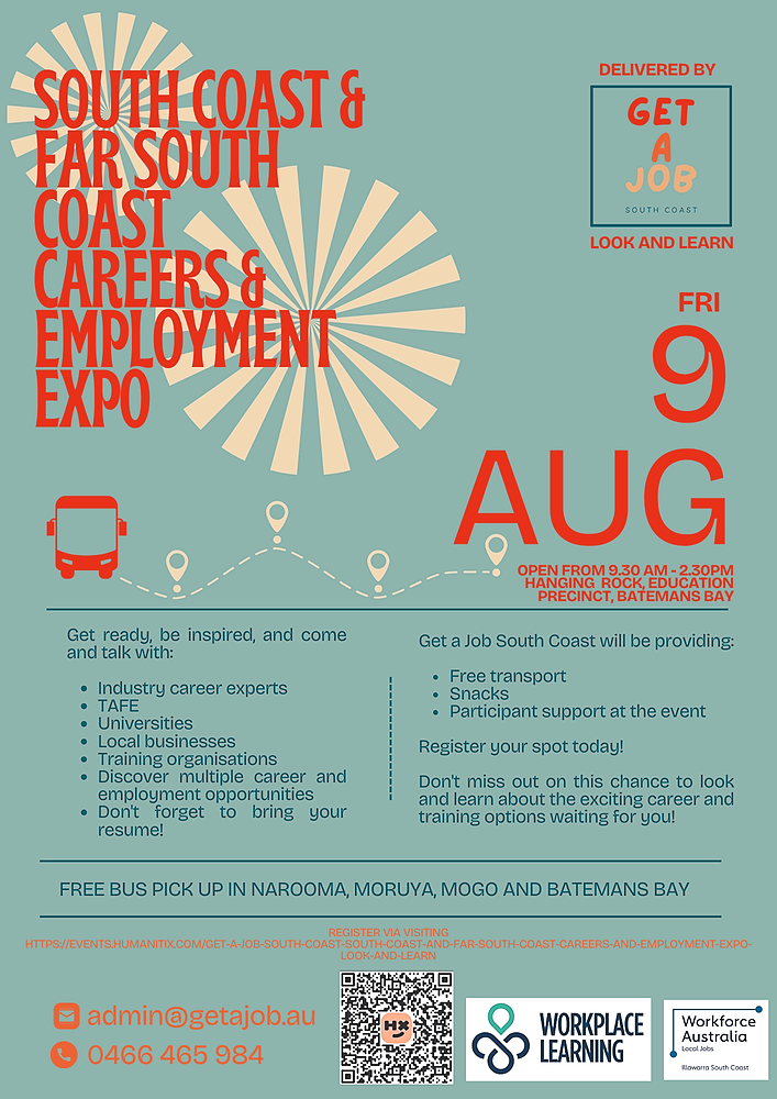 South Coast and Far South Coast Careers and Employment Expo Look and Learn