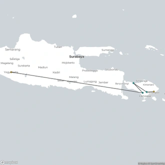 tourhub | Today Voyages | Bali and The Culture of Java | Tour Map