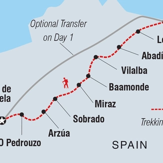 tourhub | Intrepid Travel | Camino del Norte hike | Tour Map