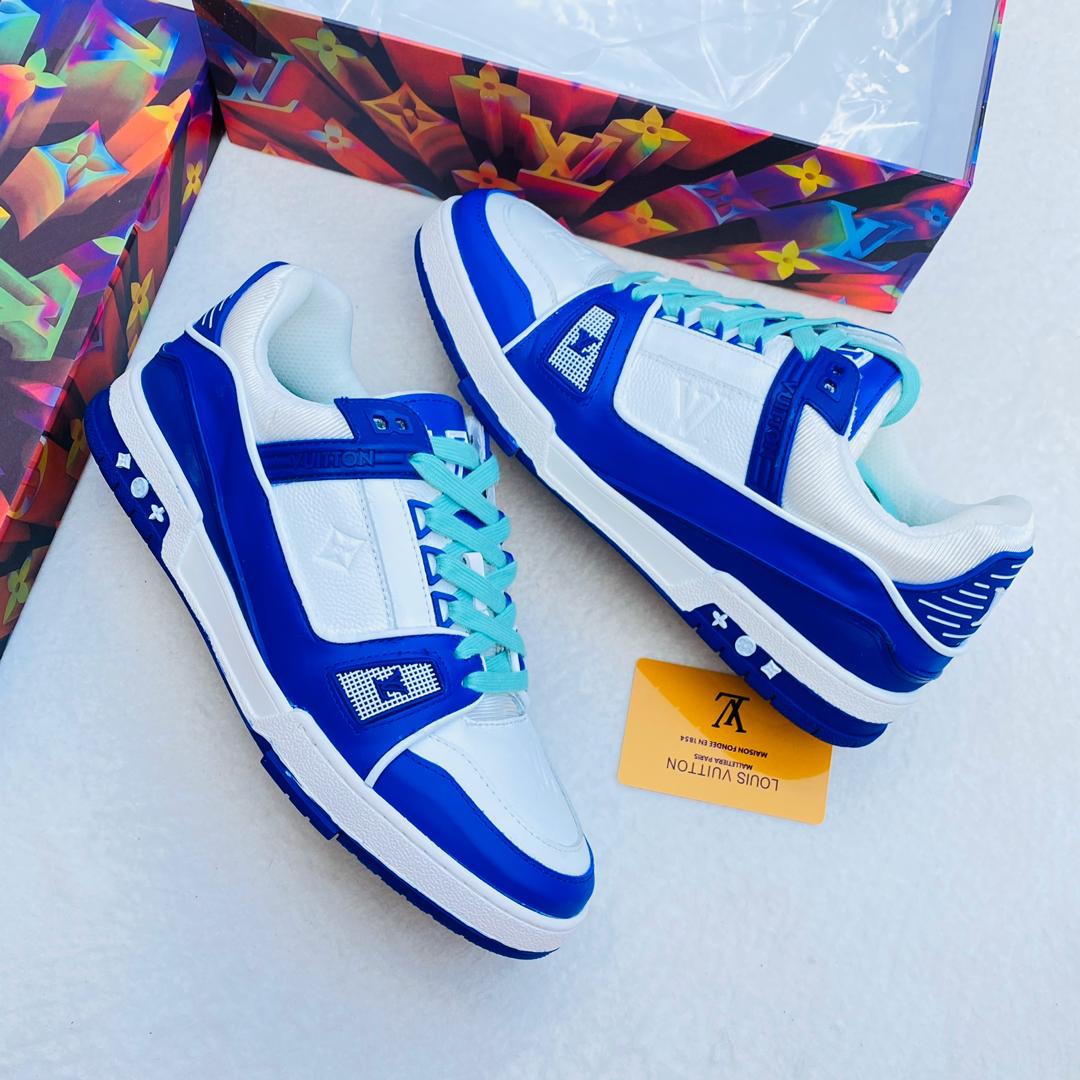 Royal Blue Louis Vuitton Sneakers - Hovah Clothings