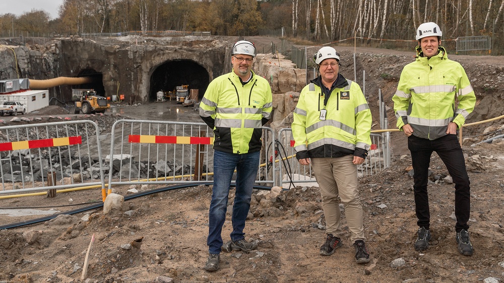 Peter White Hydratec, John Lärke Implenia och Markus Arvidsson Derome.   