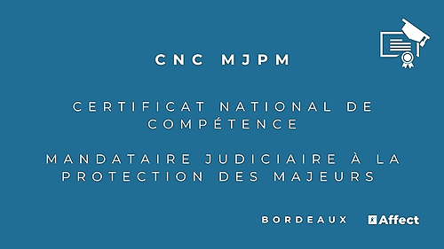 Représentation de la formation : CNC Mandataire Judiciaire à la protection des majeurs (MJPM)