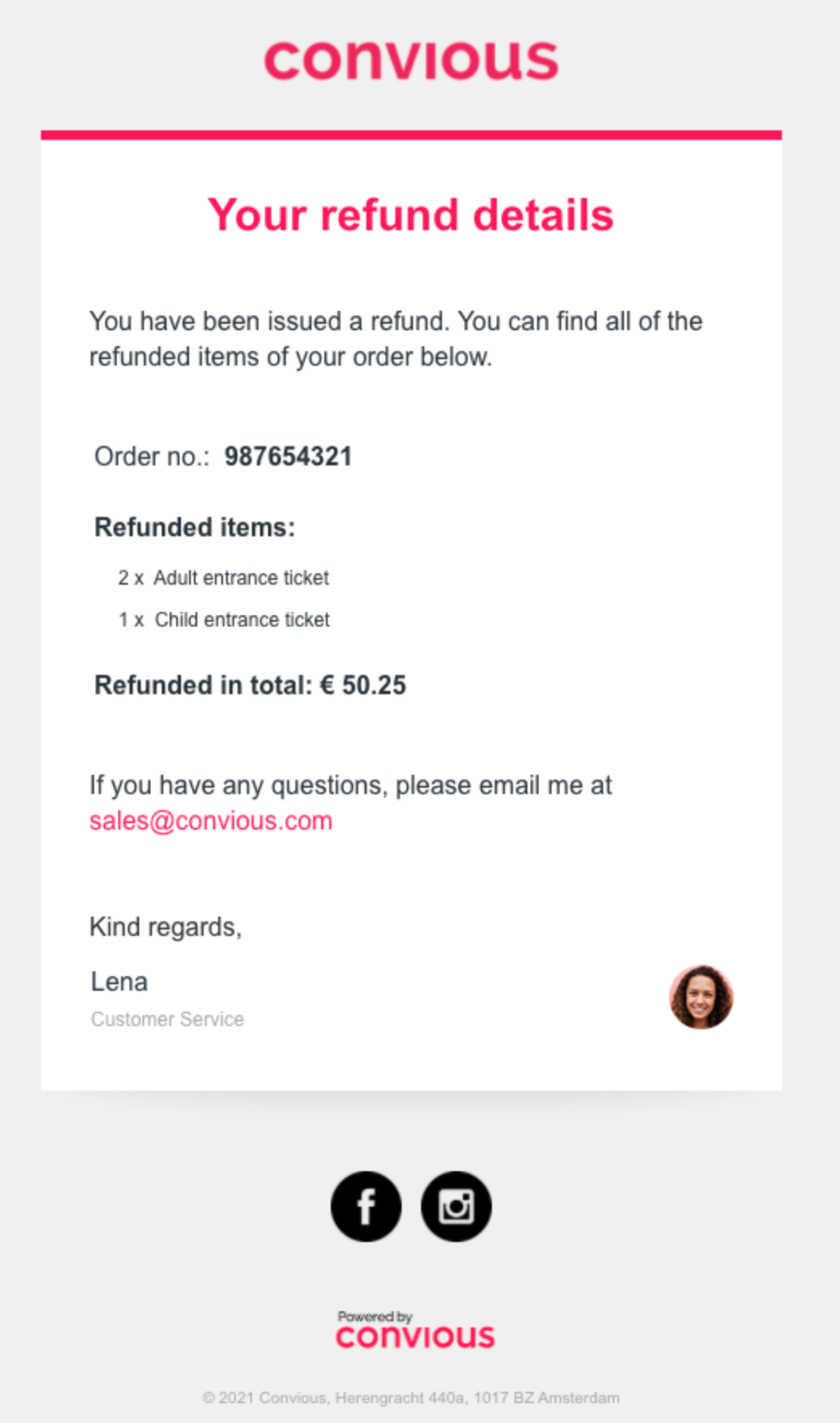 Refund Email