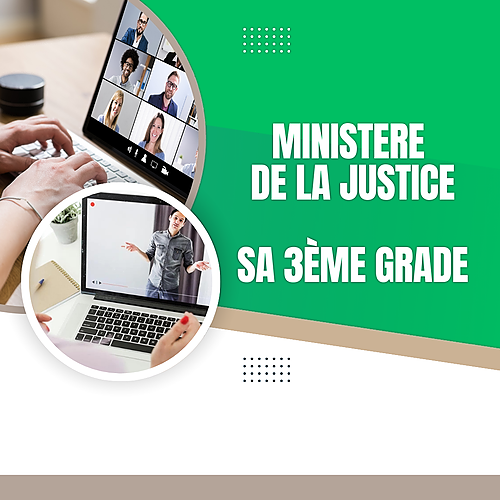 Représentation de la formation : Préparation à l'examen professionnel de Secrétaire administratif - 3ème grade - ministère de la Justice 